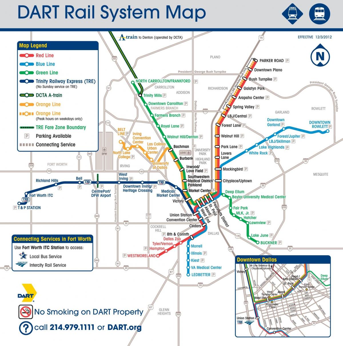 Dallas metro stations map