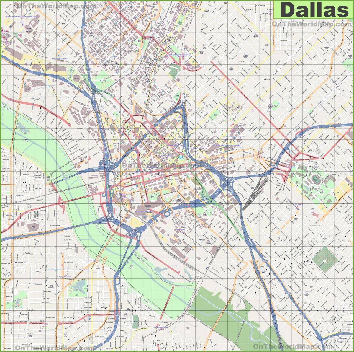 Dallas streets map